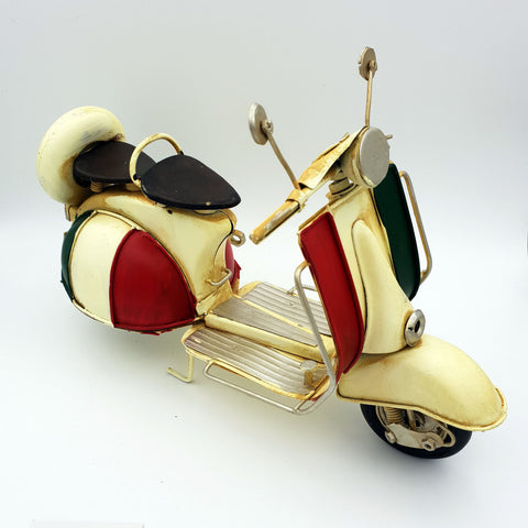 Motorcycle DynaSun 1804D-433 Tricolore 26 cm made of metal, motorcycle model vintage retro style vintage collector's item, perfect for collectors and lovers of classic motorcycles