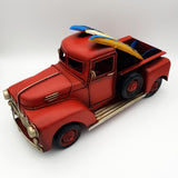 Vintage Pickup Truck Model Car in Metal, Collectible in Antique Retro Style, 1:20 Scale, 25 cm