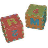 Puzzle Mat 36 Rubber Tiles (86 pieces) with Letters and Numbers Giant 180x180cm (3.24m2)