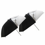 Regenschirm-Softbox DynaSun Multifunktions UR05 84cm weißer Diffusor und Silber/Schwarz